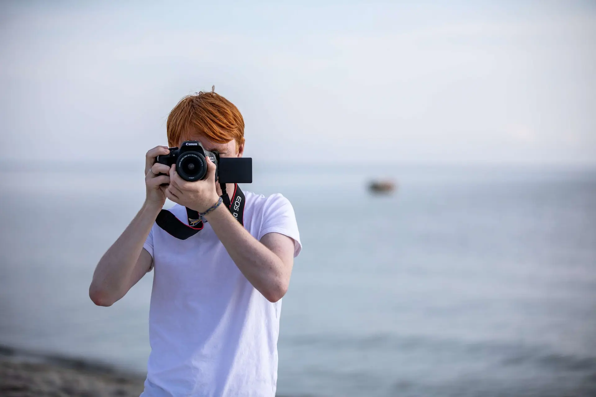 Exzentriq Academy : Nicki fotografere fotografen ude ved vesthavet